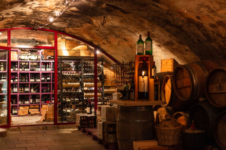 Chateau des comtes de Challes · cave à vin